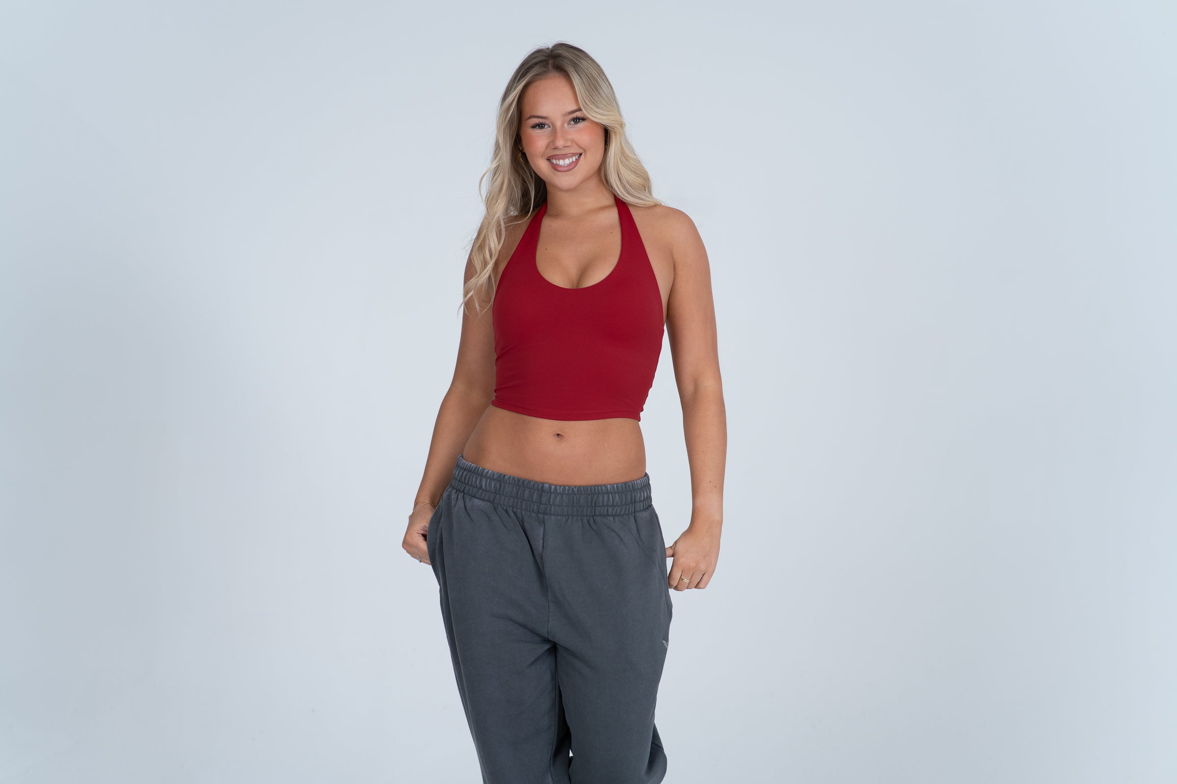 Glaze™ V-Neck Halter Tank