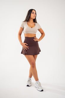 U-neck Sporty Crop Top