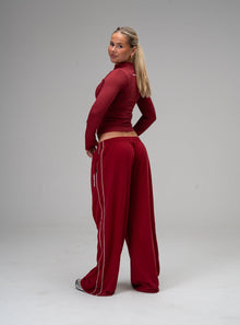 Studio Wide Leg Piped Sweatpant