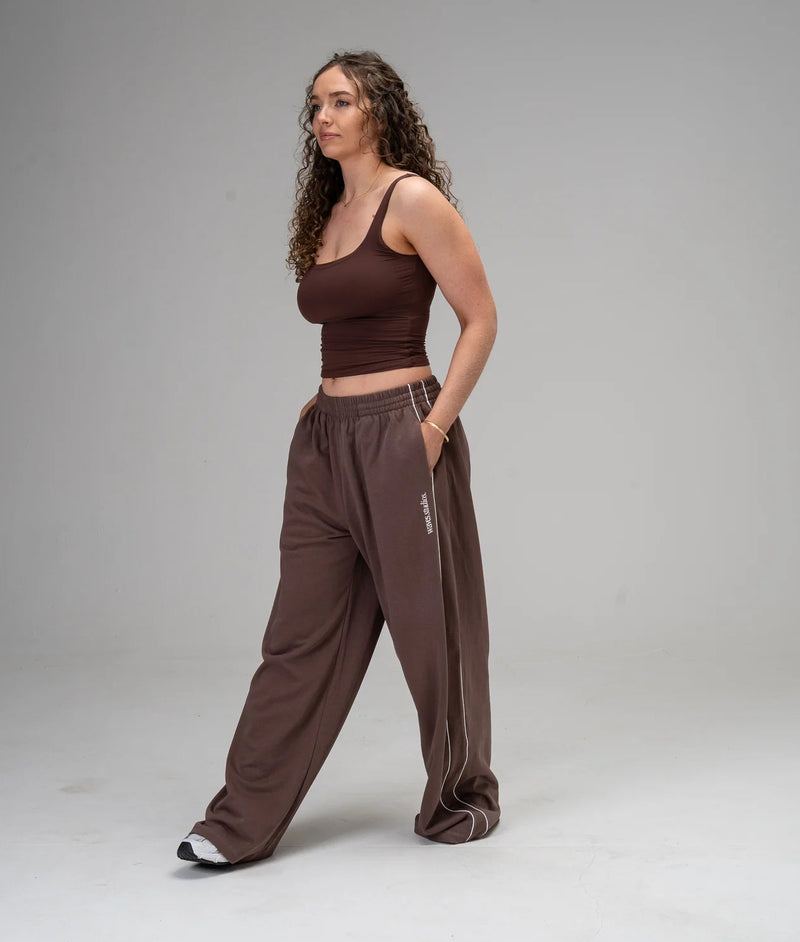 Studio Wide Leg Piped Sweatpant