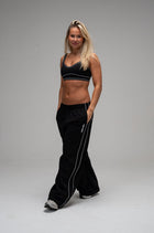 Studio Wide Leg Piped Sweatpant
