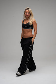 Studio Wide Leg Piped Sweatpant
