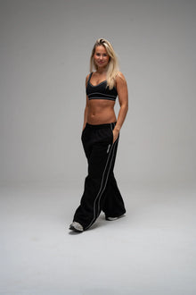 Studio Wide Leg Piped Sweatpant