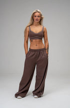 Studio Wide Leg Piped Sweatpant