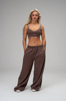 Studio Wide Leg Piped Sweatpant