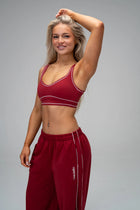 Studio Wide Leg Piped Sweatpant