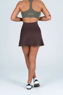 Side-Hem High Waist Skirt