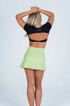 Side-Hem High Waist Skirt