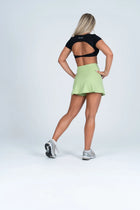 Side-Hem High Waist Skirt