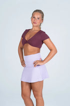 Side-Hem High Waist Skirt