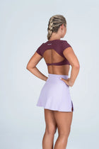 Side-Hem High Waist Skirt