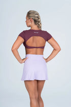 Side-Hem High Waist Skirt