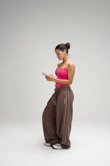Studio Wide Leg Piped Sweatpant
