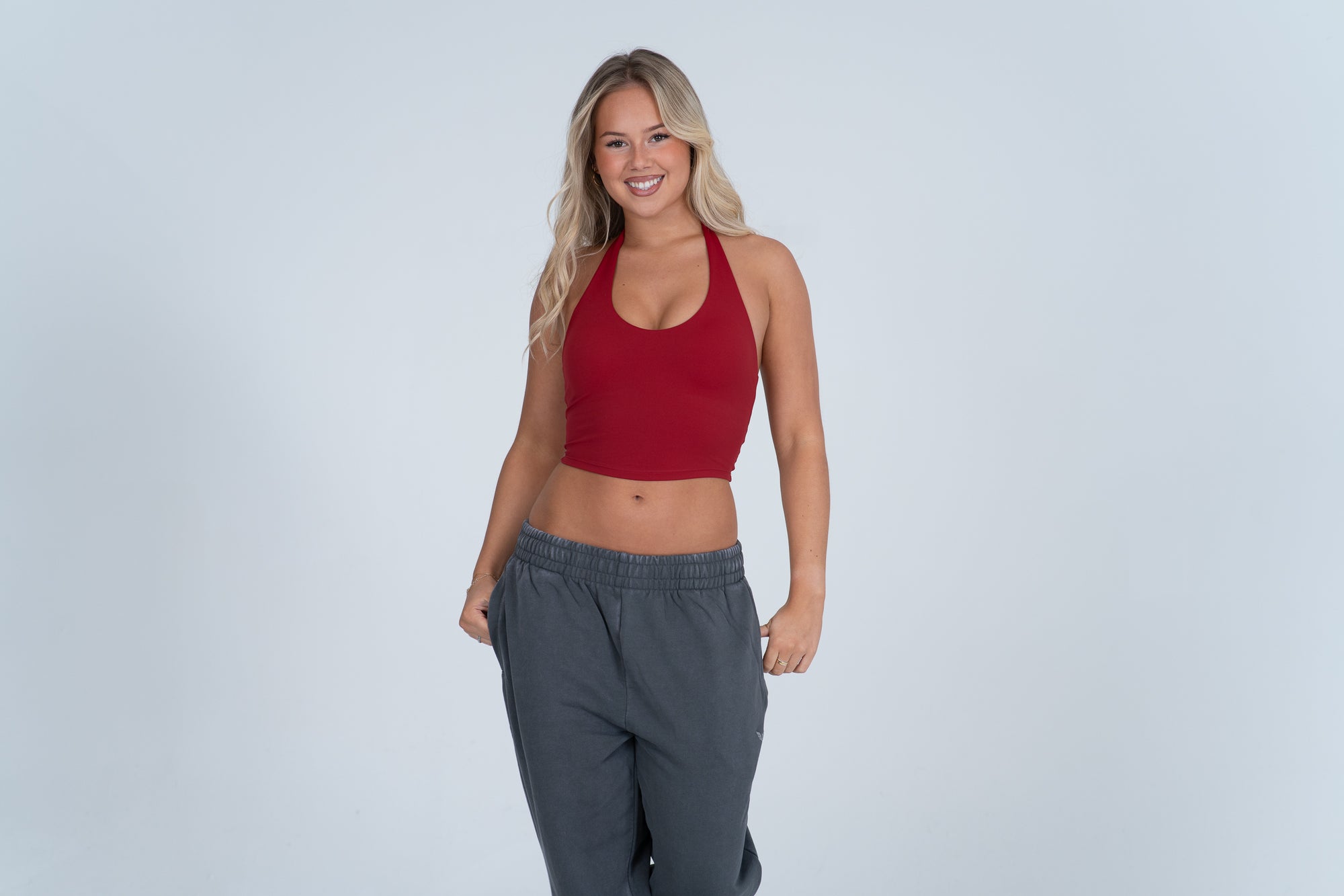 Glaze™ V-Neck Halter Tank