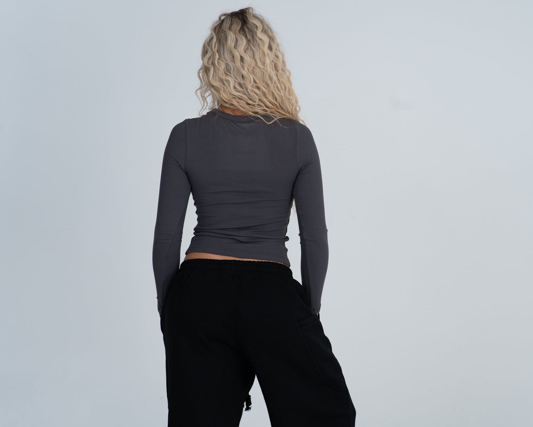 Crewneck Fitted Tee - LS