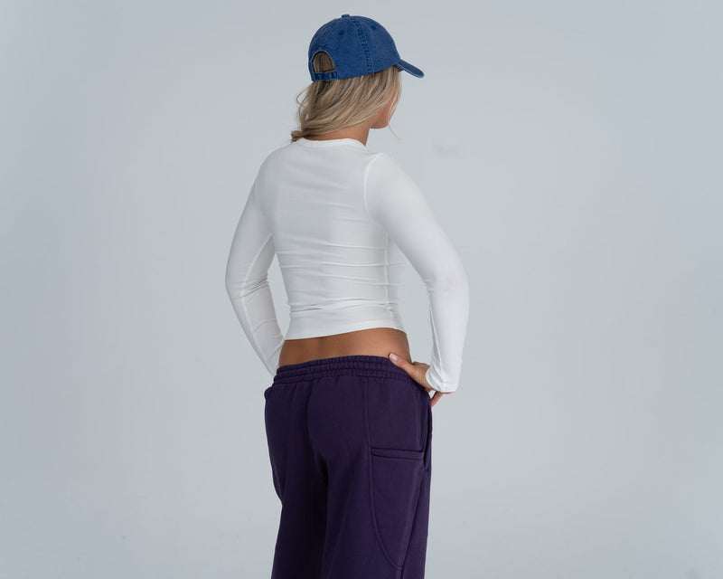 Crewneck Fitted Tee - LS