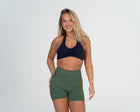 Halter V-neck Sports Bra