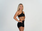 Single Shoulder Sports Bra