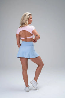 Side-Hem High Waist Skirt