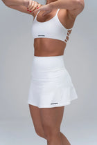 Side-Hem High Waist Skirt