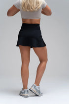 Side-Hem High Waist Skirt