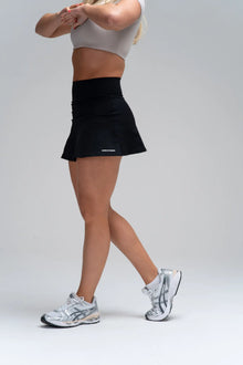 Side-Hem High Waist Skirt